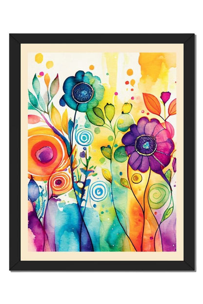 Watercolor Flower - Wall Art Hanging For Home Decor (18 x 24 inches)