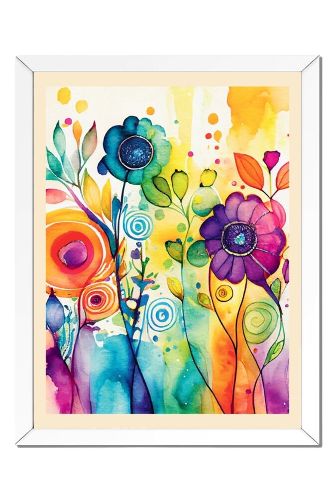 Watercolor Flower - Wall Art Hanging For Home Decor (18 x 24 inches)