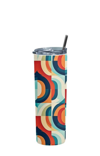 Geometric - Stainless Steel Tumbler Water Bottle 20 OZ(590ml) Coffee Tumbler
