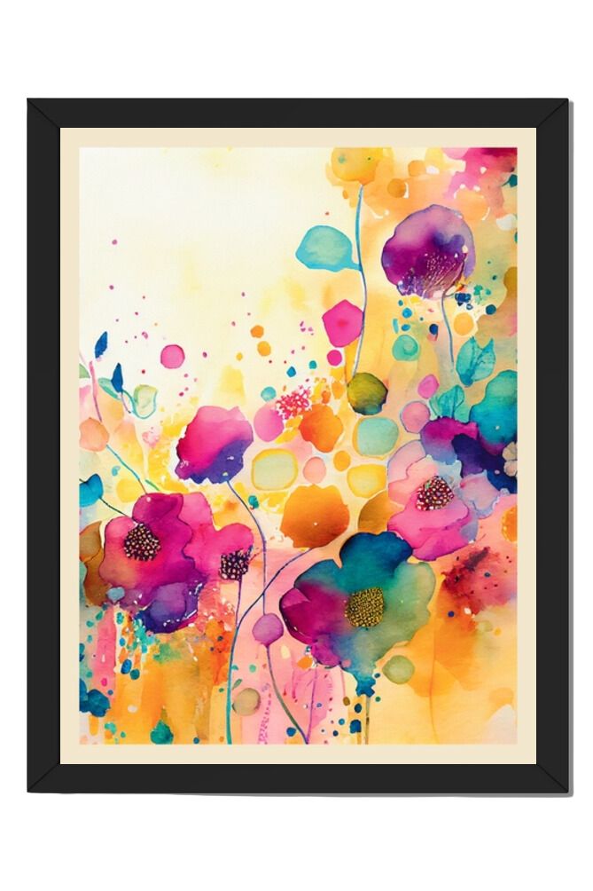 Watercolor Flower - Wall Art Hanging For Home Decor (18 x 24 inches)