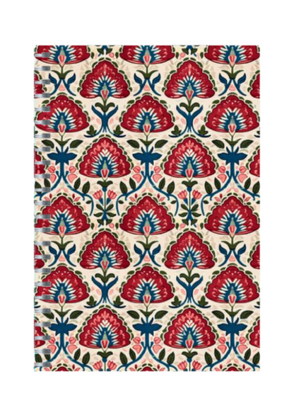 Ethnic - Spiral Notepad A5 Unruled Notebook 120 Pages