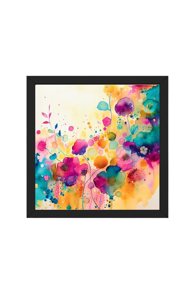 Watercolor Flower - Wall Art Hanging For Home Decor ( 14 x 14 inches)