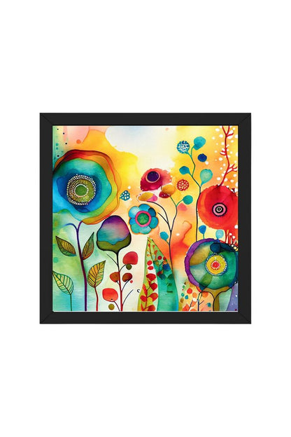 Watercolor Flower - Wall Art Hanging For Home Decor ( 14 x 14 inches)