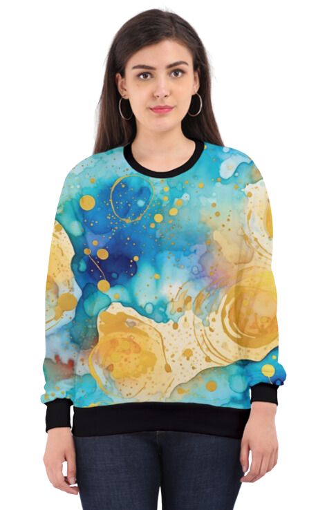 Abstract - All Over Print Sweatshirt For Women Sweatshirt For College
