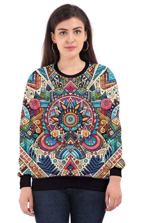 Mandala - All Over Print Sweatshirt For Women Sweatshirt For College