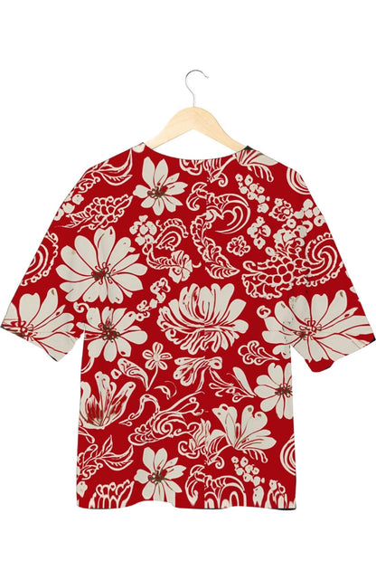 Monochrome Petals - All Over Print Oversized Tshirt For Men And Women Designer Unisex Tshirt