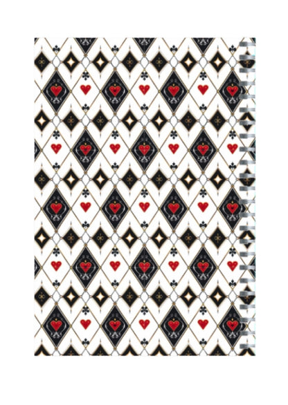 Designer Deck - Spiral Notepad A5 Unruled Notebook 120 Pages