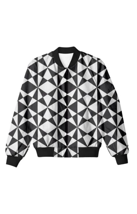 Geometric - Unisex Bomber Jacket For Men And Women
