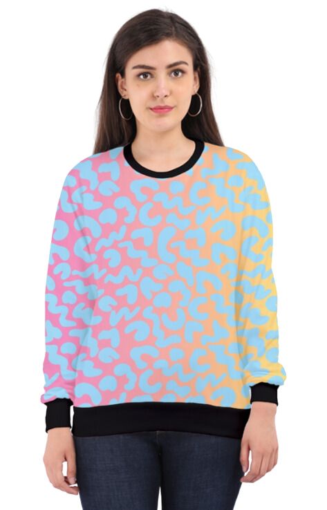 Ombre - All Over Print Sweatshirt For Women Sweatshirt For College