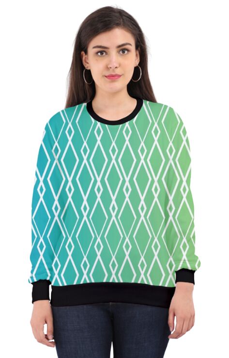 Ombre - All Over Print Sweatshirt For Women Sweatshirt For College
