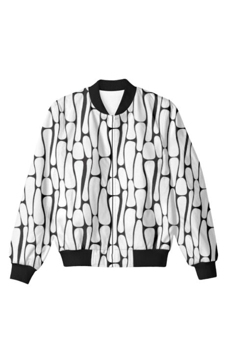 Stripped - Unisex Bomber Jacket For Men And Women