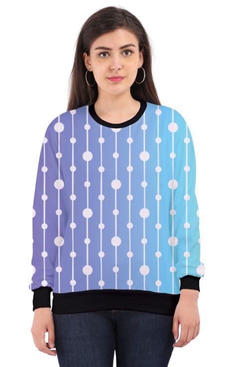 Ombre - All Over Print Sweatshirt For Women Sweatshirt For College