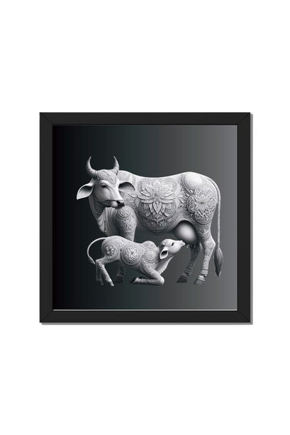 Holy Cow - Wall Art Hanging For Home Decor ( 14 x 14 inches )