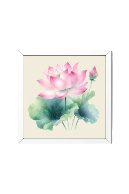Lotus - Wall Art Hanging For Home Decor ( 14 x 14 inches )