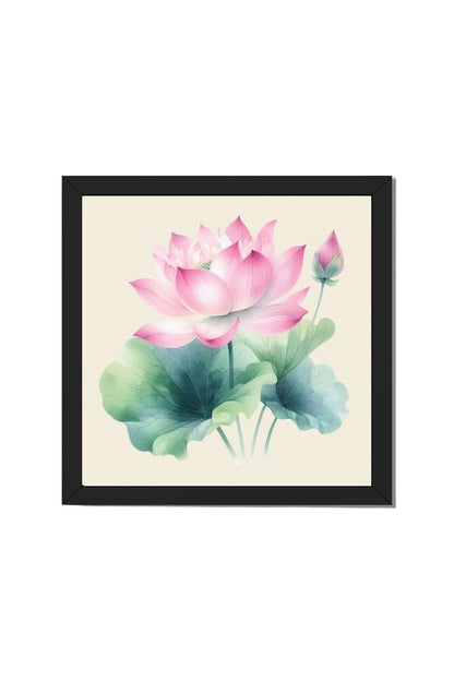Lotus - Wall Art Hanging For Home Decor ( 14 x 14 inches )