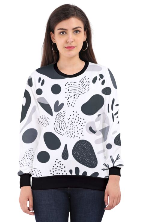 Retro - All Over Print Sweatshirt For Women Sweatshirt For College