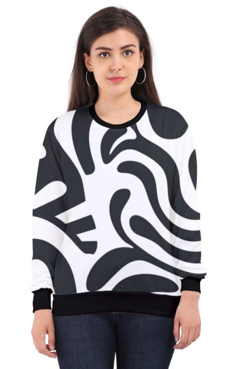Retro - All Over Print Sweatshirt For Women Sweatshirt For College