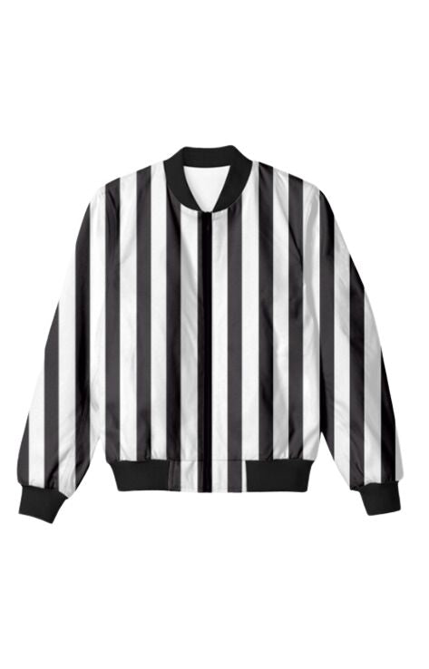 Stripped - Unisex Bomber Jacket For Men And Women