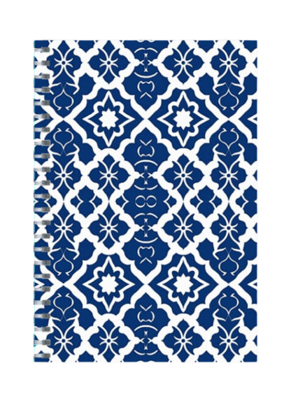 Moroccan - Spiral Notepad A5 Ruled Notebook 120 Pages