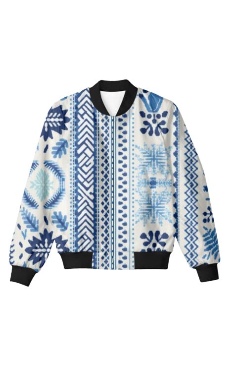 Knit - Unisex Bomber Jacket For Men And Women