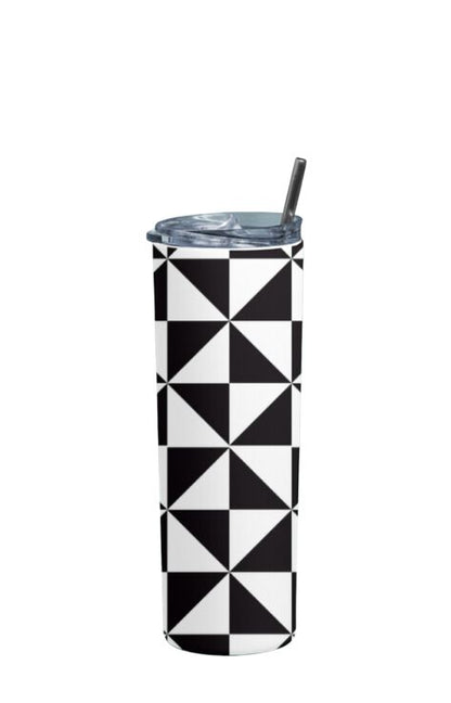 Geometric - Stainless Steel Tumbler Water Bottle 20 OZ(590ml) Coffee Tumbler