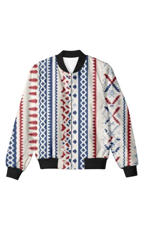 Knit - Unisex Bomber Jacket For Men And Women