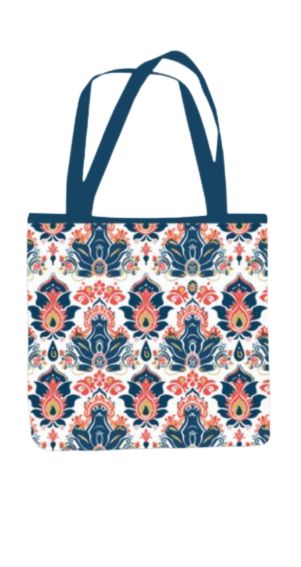 Ethnic - All Over Print Canvas Tote Bag With Zipper 15 x 17 inches