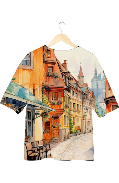 European Clip Art - All Over Print Oversized Tshirt For Men And Women Designer Unisex Tshirt