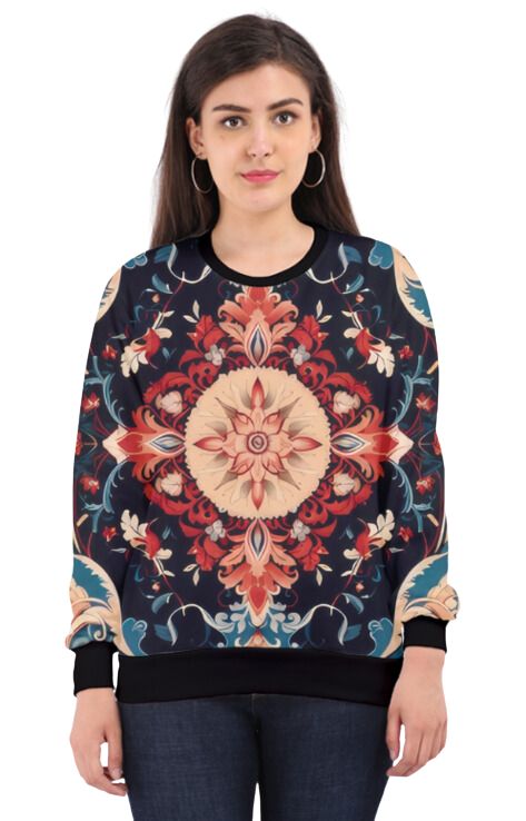 Ethnic - All Over Print Sweatshirt For Women Sweatshirt For College