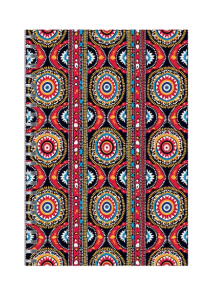 Indian - Spiral Notepad A5 Unruled Notebook 120 Pages