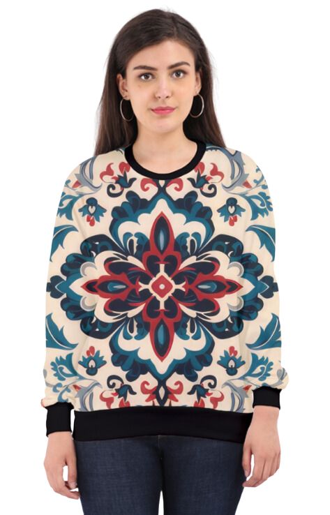 Ethnic - All Over Print Sweatshirt For Women Sweatshirt For College