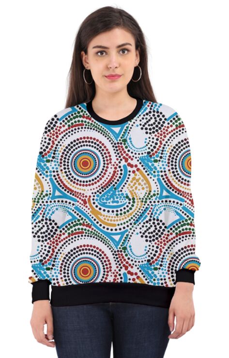 Abstract - All Over Print Sweatshirt For Women Sweatshirt For College