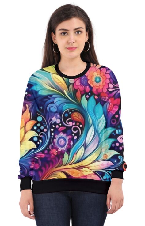 Paisley - All Over Print Sweatshirt For Women Sweatshirt For College