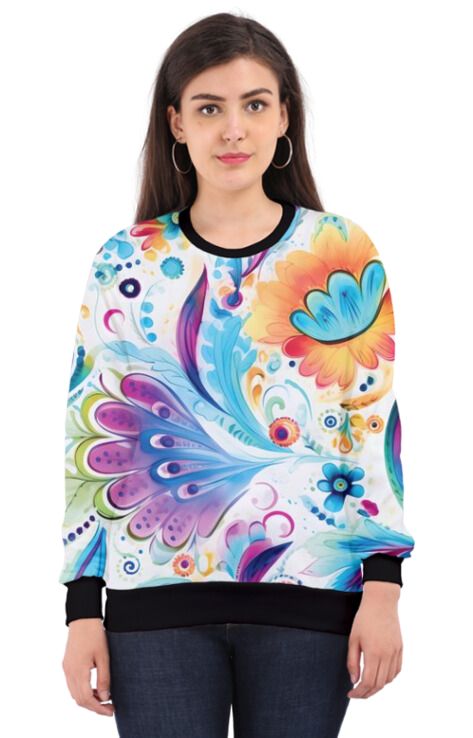 Paisley - All Over Print Sweatshirt For Women Sweatshirt For College