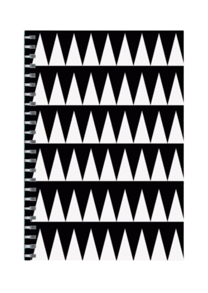 Geometric - Spiral Notepad A5 Unruled Notebook 120 Pages