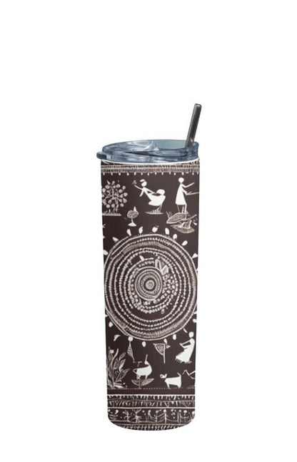 Warli - Stainless Steel Tumbler Water Bottle 20 OZ(590ml) Coffee Tumbler