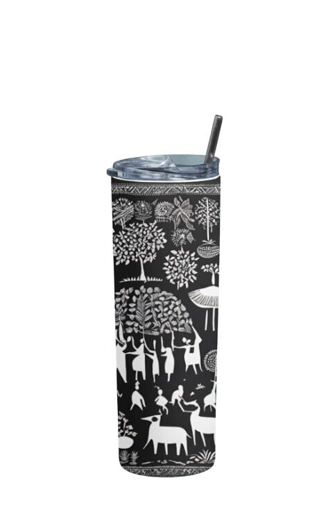 Warli - Stainless Steel Tumbler Water Bottle 20 OZ(590ml) Coffee Tumbler