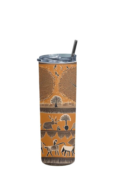 Warli - Stainless Steel Tumbler Water Bottle 20 OZ(590ml) Coffee Tumbler
