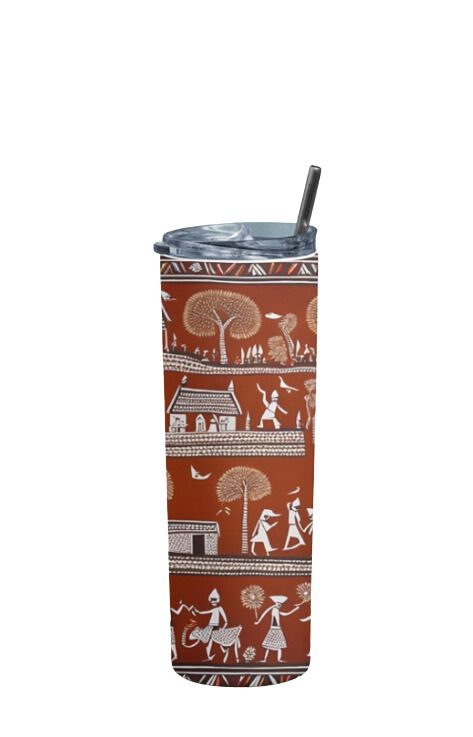 Warli - Stainless Steel Tumbler Water Bottle 20 OZ(590ml) Coffee Tumbler Bottle