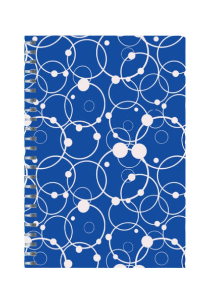 Blue Bubble - Spiral Notepad A5 Unruled Notebook 120 Pages