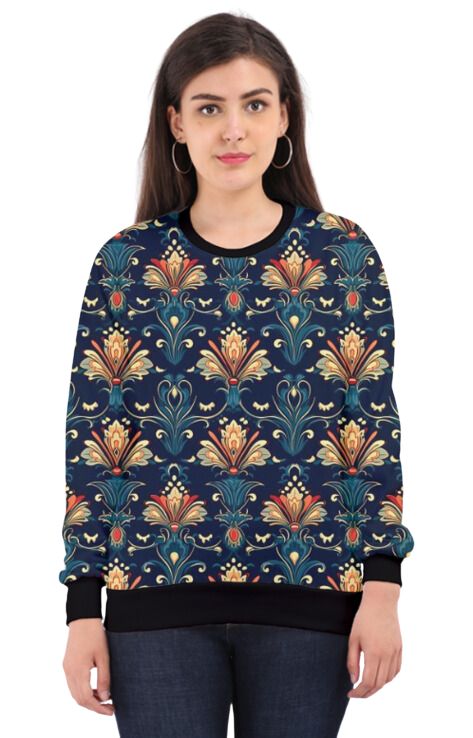 Indian - All Over Print Sweatshirt For Women Sweatshirt For College