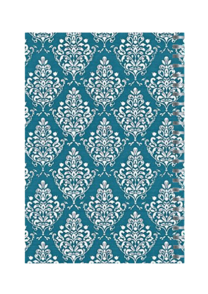 Kashmir - Spiral Notepad A5 Unruled Notebook 120 Pages