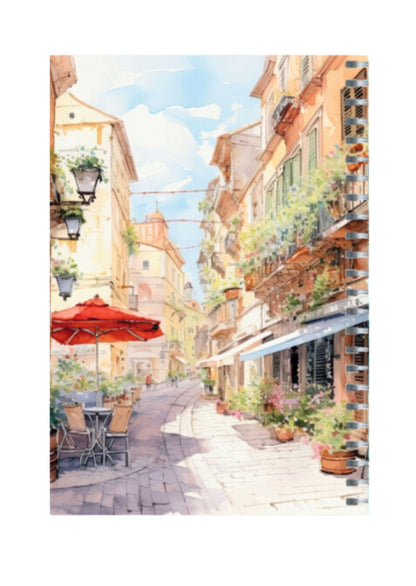 European Clip Art - Spiral Notepad A5 Unruled Notebook 120 Pages