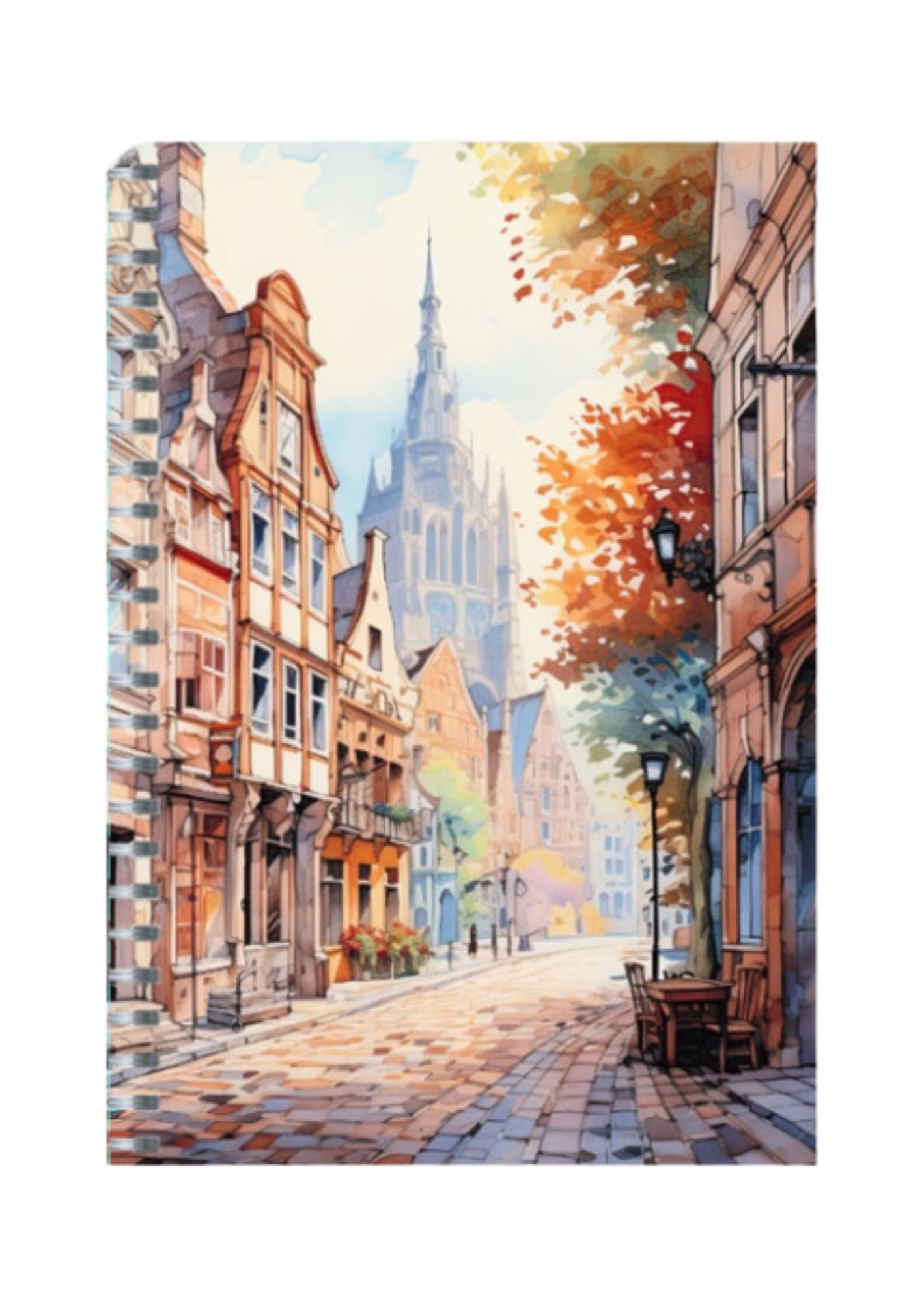 European Clip Art - Spiral Notepad A5 Unruled Notebook 120 Pages