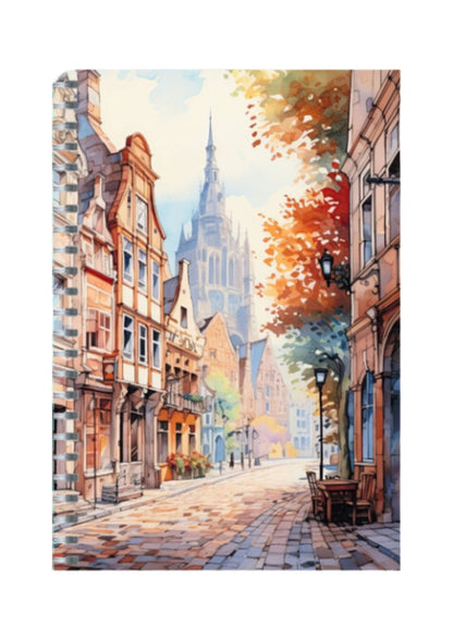 European Clip Art - Spiral Notepad A5 Unruled Notebook 120 Pages