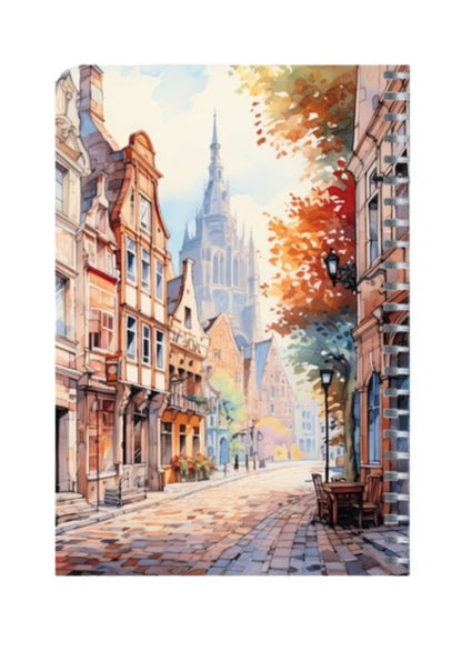 European Clip Art - Spiral Notepad A5 Unruled Notebook 120 Pages