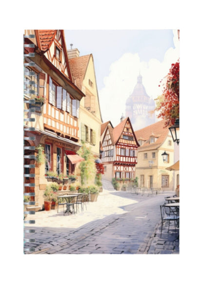 European Clip Art - Spiral Notepad A5 Unruled Notebook 120 Pages