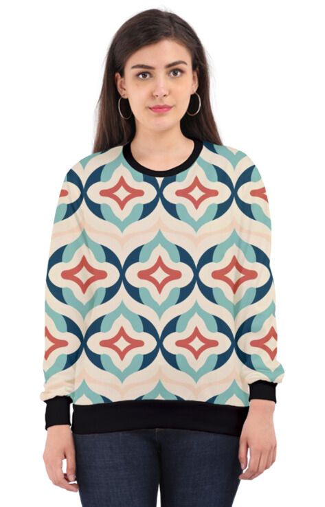Moroccan - All Over Print Sweatshirt For Women Sweatshirt For College