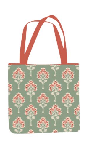 Ethnic - All Over Print Canvas Tote Bag With Zipper 15 x 17 inches