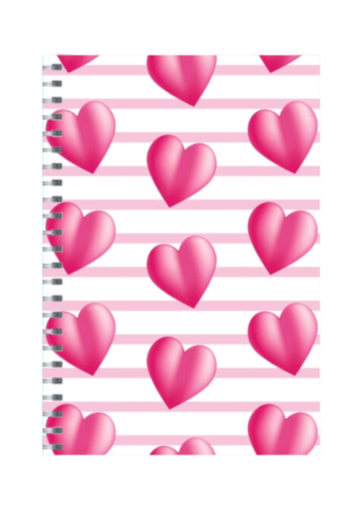 Coquette - Spiral Notepad A5 Unruled Notebook 120 Pages ruled Notebook 120 Pages